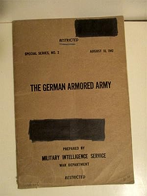 German Armored Army. Special Series. No. 2. Restricted.