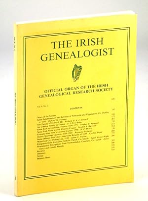 Image du vendeur pour The Irish Genealogist - Official Organ of the Irish Genealogical Research Society, Vol. 8, No. 2, 1991 mis en vente par RareNonFiction, IOBA