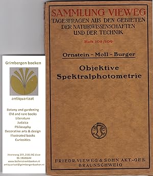 Bild des Verkufers fr Objektive Spektralphotometrie zum Verkauf von Grimbergen Booksellers