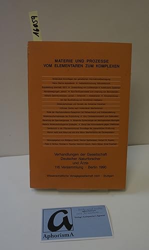 Seller image for Materie und Prozesse vom Elementaren zum Komplexen. In memoriam Heinz-Gnter Wittmann. for sale by AphorismA gGmbH