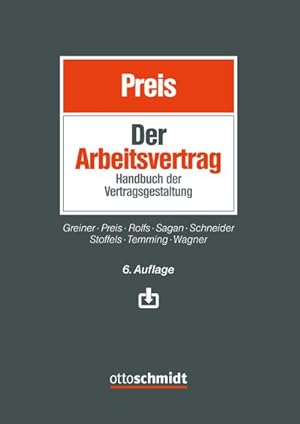 Seller image for Der Arbeitsvertrag : Handbuch der Vertragsgestaltung for sale by AHA-BUCH GmbH