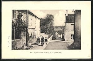 Carte postale Villiers-sur-Morin, La Grande Rue