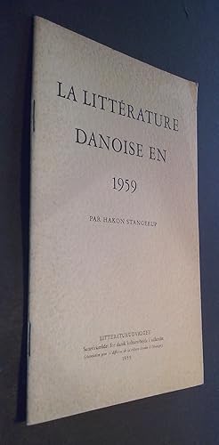 Seller image for La litterature danoise en 1959 for sale by Librera La Candela