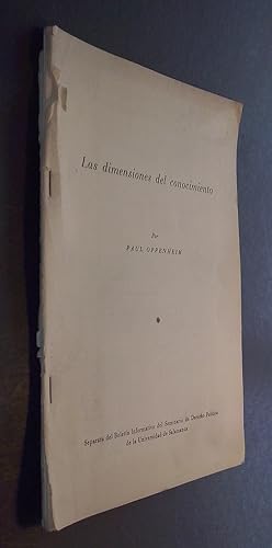 Seller image for Las dimensiones del conocimiento for sale by Librera La Candela