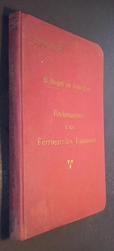 Seller image for Reclamaciones a los ferrocarriles espaoles for sale by Librera La Candela