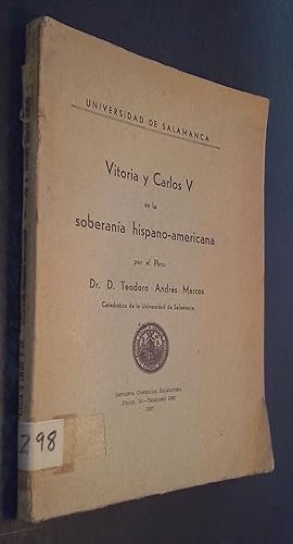 Imagen del vendedor de Vitoria y Carlos V en la soberana hispano-americana a la venta por Librera La Candela