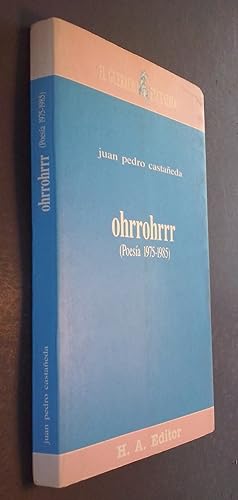 Bild des Verkufers fr Ohrrohrrr (Poesa 1975 - 1985) zum Verkauf von Librera La Candela