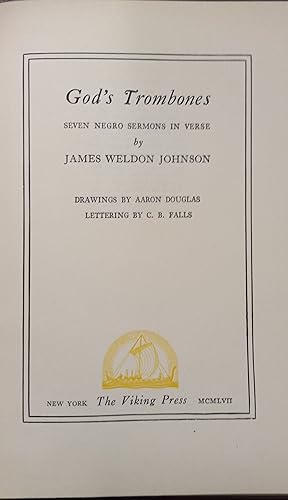 God's Trombones : Seven Negro Sermons in Verse: Johnson, James Weldon