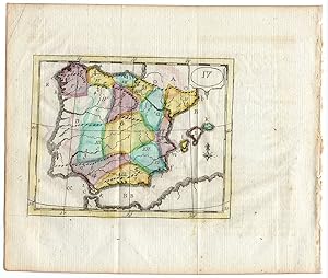 Antique Map-SPAIN-GIBRALTAR-PORTUGAL-Schneider-Bruyset-1785