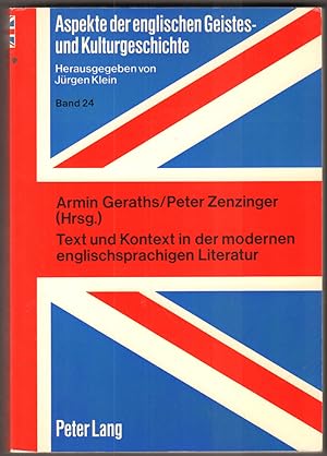 Seller image for Text und Kontext in der modernen englischsprachigen Literatur. for sale by Antiquariat Neue Kritik