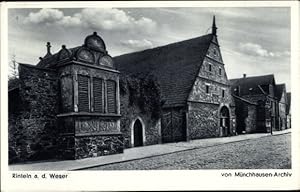 Seller image for Ansichtskarte / Postkarte Rinteln an der Weser, von Mnchhausen Archiv, Blick auf historische Gebude for sale by akpool GmbH