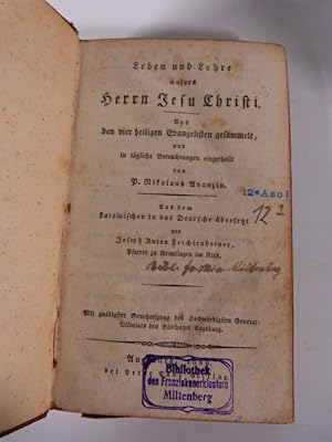 Seller image for Empfehlung der christlichen Tugend aus dem heiligen Evangelium, oder dem Leben und der Lehre unsers Herrn Jesus Christus. (2 Teile in 4 Bnden) for sale by Antiquariat Bookfarm