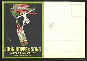 Künstler-Ansichtskarte John Hopps, Sons, Mazara del Vallo, Reklame, Hermes