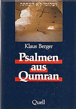 Bild des Verkufers fr Psalmen aus Qumran zum Verkauf von Die Buchgeister