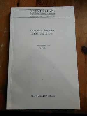 Bild des Verkufers fr Franzsische Revolution und deutsche Literatur. zum Verkauf von Antiquariat Thomas Nonnenmacher
