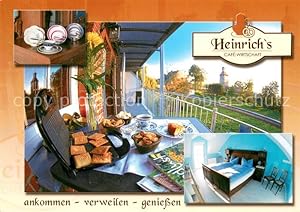 Postkarte Carte Postale 73645511 Walternienburg Heinrichs Cafe Wirtschaft Terrasse Walternienburg