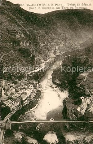 Bild des Verkufers fr Postkarte Carte Postale 13640883 Sainte-Enimie Le Pont Point de depart pour la descente au Tarn en barqu zum Verkauf von Versandhandel Boeger