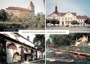 Postkarte Carte Postale 73650401 Brandys nad Labem-Stara Boleslav Zamek namesti s radnici Vodni s...