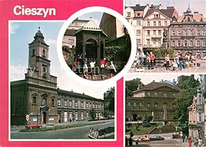 Immagine del venditore per Postkarte Carte Postale 73653874 Cieszyn Kirche Kloster Studnia Bracka Marktplatz Schloss Musikschule Ci venduto da Versandhandel Boeger