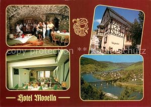 Bild des Verkufers fr Postkarte Carte Postale 73648144 Bullay Mosel Hotel Mosella Historischer Zehnthaus Gewoelbekeller Blick zum Verkauf von Versandhandel Boeger