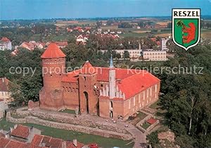 Postkarte Carte Postale 73653742 Reszel Schloss Fliegeraufnahme Reszel