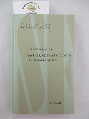 Imagen del vendedor de Das Prdikatsnomen im Russischen : eine beschreibend-historische Untersuchung. Slavistische Forschungen ; Bd. 18 a la venta por Chiemgauer Internet Antiquariat GbR