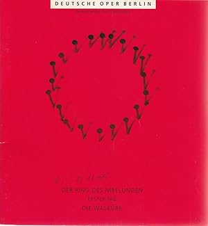 Bild des Verkufers fr Programmheft Richard Wagner DER RING DES NIBELUNGE DIE WALKRE 12. November 1995 zum Verkauf von Programmhefte24 Schauspiel und Musiktheater der letzten 150 Jahre