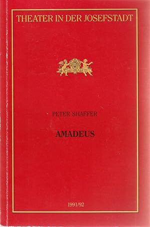 Seller image for Programmheft Peter Shaffer AMADEUS Premiere 14. November 1991 Theater in der Josefstadt Spielzeit 1991 / 92 Nr. 28 for sale by Programmhefte24 Schauspiel und Musiktheater der letzten 150 Jahre