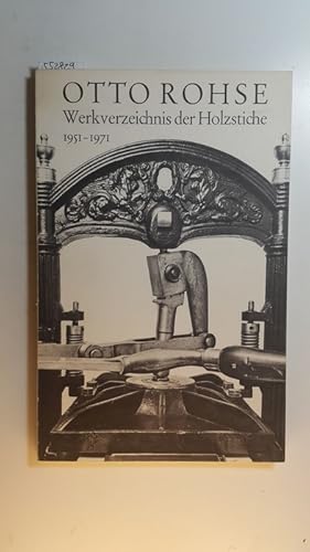 Imagen del vendedor de Werkverzeichnis der Holzstiche 1951 - 1971 a la venta por Gebrauchtbcherlogistik  H.J. Lauterbach