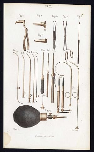 Antique Print-SURGICAL INSTRUMENT-LARYNGOTOMY-TRACHEOTOMY-Bernard-Davesne-1846