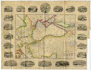 Antique Print-BLACK SEA-CRIMEA-ISTANBUL-BELGRADE-RUSSIA-Dorrington-Dodd-1854
