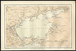 Antique Print-SEA OF AZOV-CRIMEA-TAMAN-PENINSULA-RUSSIA-Johnston-Dodd-1856