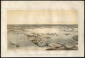 Antique Print-FORTRESS-SUOMENLINNA-HELSINKI-FINLAND-Dodd-1856