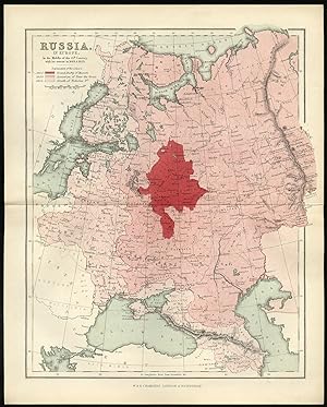 Antique Print-RUSSIA-EMPIRE-HISTORICAL MAP-WAR-Dodd-1856