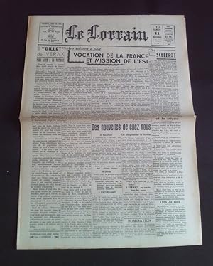 Le lorrain - N°142 11 Novembre 1944