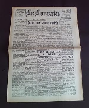 Le lorrain - N°139 21 Octobre 1944
