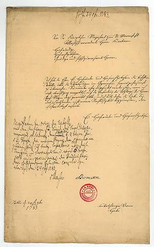 Imagen del vendedor de Eigenh. Schreiben mit U. a la venta por Antiquariat INLIBRIS Gilhofer Nfg. GmbH