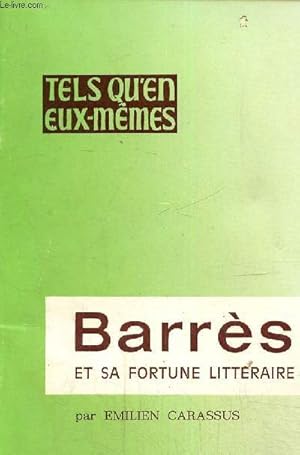 Imagen del vendedor de Barrs et sa fortune littraire a la venta por Le-Livre