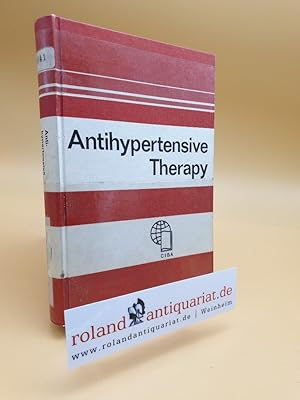 Bild des Verkufers fr Antihypertensive Therapy: Principles and Practice An International Symposium zum Verkauf von Roland Antiquariat UG haftungsbeschrnkt