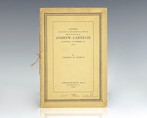 Address Delivered at the Memorial Service Held in Honor of Andrew Carnegie Tuesday, November 25 1...