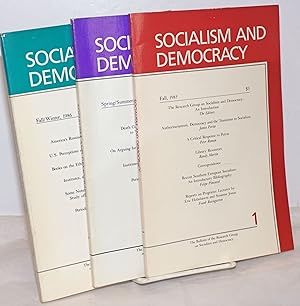 Socialism and Democracy: The Bulletin of the Research Group on Socialism and Democracy [three iss...