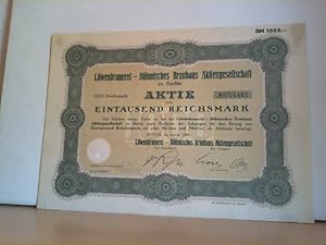 Aktie über 1000 Reichsmark 1929.