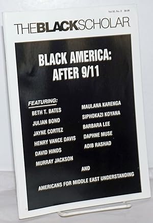 Image du vendeur pour The Black Scholar: Volume 32, Number 2, Summer 2002: Black America: After 9/11 mis en vente par Bolerium Books Inc.