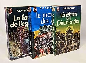 Bild des Verkufers fr La faune de l'espace + Le monde des A + Tnbres sur diamondia --- 3 livres zum Verkauf von crealivres