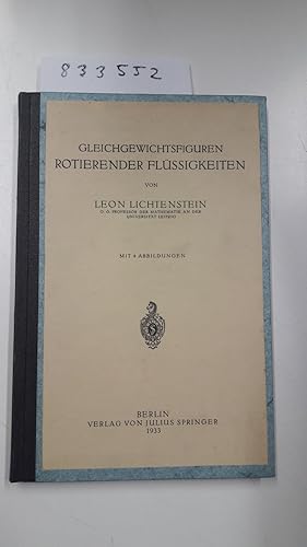 Gleichgewichtsfiguren rotierender Flüssigkeiten