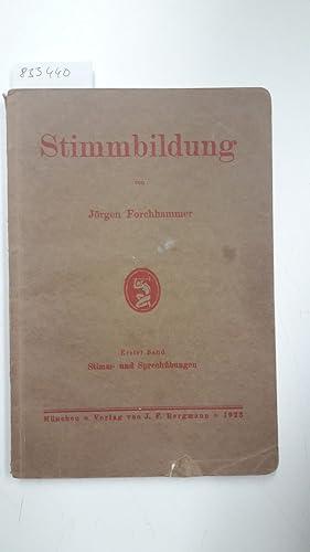 Bild des Verkufers fr Stimmbildung zum Verkauf von Versand-Antiquariat Konrad von Agris e.K.