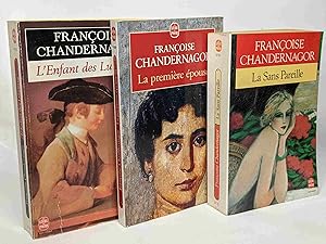 Seller image for La sans pareille tome 2 : L'archange de Vienne + L'enfant des Lumires + La premire pouse --- 3 livres for sale by crealivres