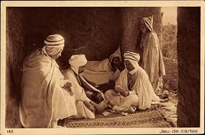 Ansichtskarte / Postkarte Araber spielen Karten, Maghreb