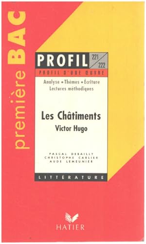 Immagine del venditore per "Les Chtiments" de Victor Hugo Bac 1re L venduto da librairie philippe arnaiz