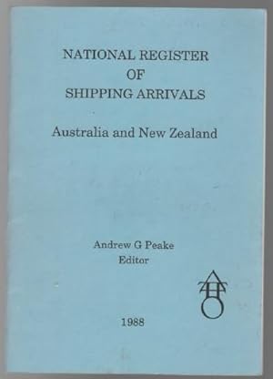 Seller image for National Register Of Shipping Arrivals Australia and New Zealand. for sale by Time Booksellers